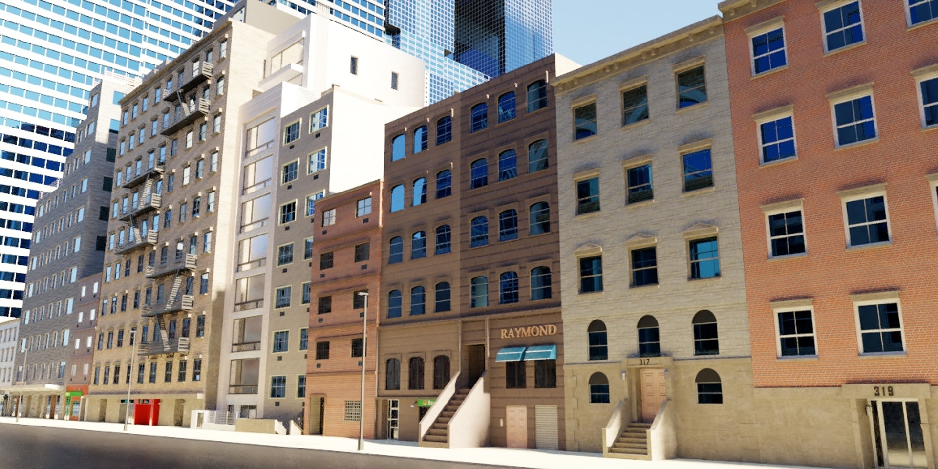 Buildings Asset Skyscrapers 3D Model - TurboSquid 1597777