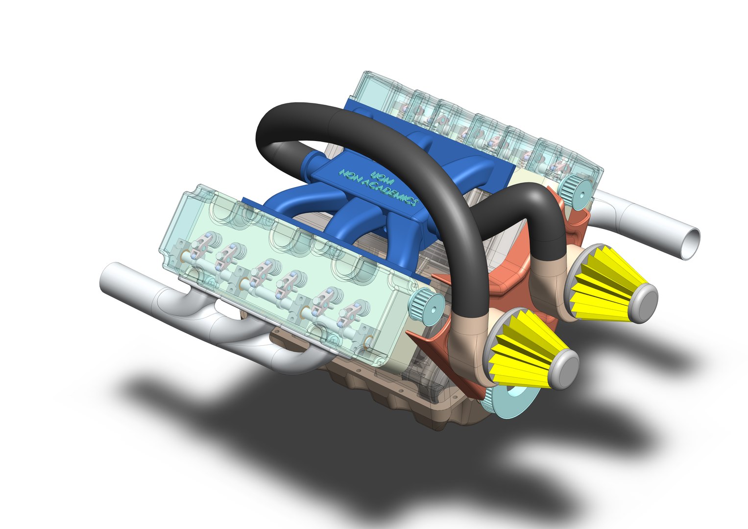 V6 Engine 3D - TurboSquid 1447885