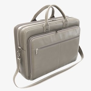 handbag leather briefcase 3D model