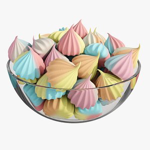 3D model Three-colored meringue bowl