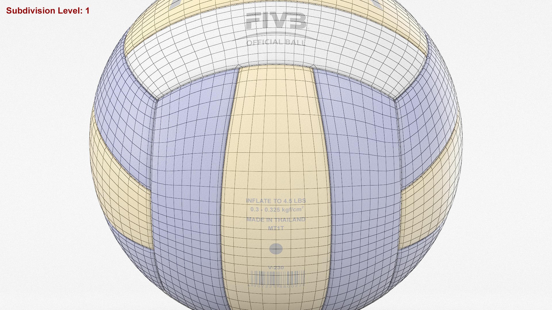 Mikasa V-230 Volleyball Ball 3D model https://p.turbosquid.com/ts-thumb/ka/L0ACPW/MZ/volleyballballw13/jpg/1652195311/1920x1080/fit_q87/6f3e6364c3512aa093f1c4c04abddff9bb33b139/volleyballballw13.jpg