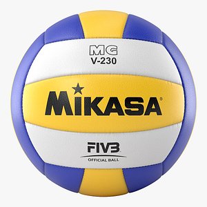 Mikasa V-230 Volleyball Ball 3D model