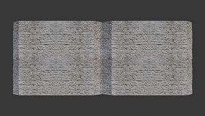 3D model Stacked Stone Wall Scan