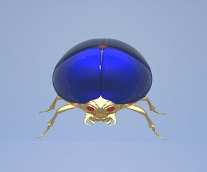 gold scarab 3D model