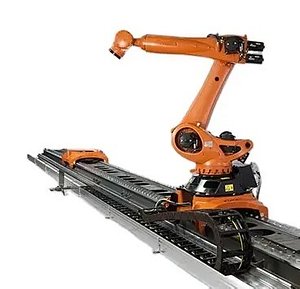 3D model 7th Axis Robot Rail Track Linear Slide for KUKA FANUC Yaskawa Kawasaki Robots