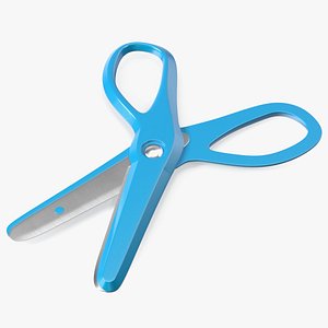 Kids Safety Scissors 3D model
