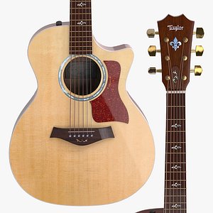 taylor 814ce 914ce guitar 3d model
