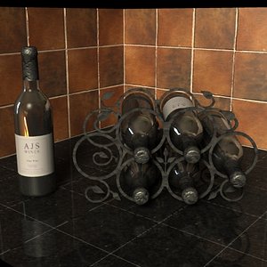 3D Wine Rack Model