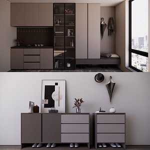3D Hallway Furniture -B4