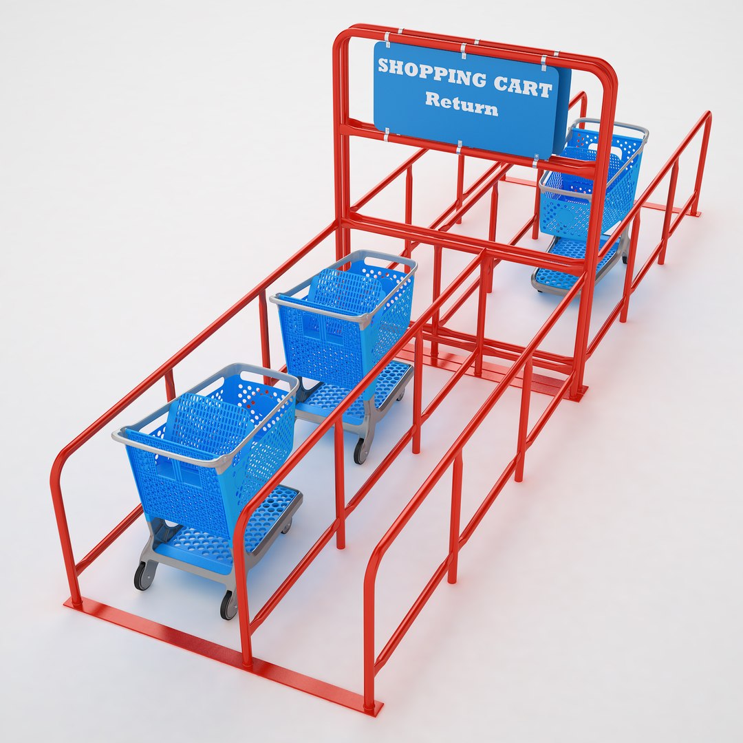 3D Shopping Cart Return 01 model TurboSquid 2019266