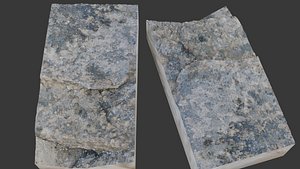 3D Weathered Concrete Slab model