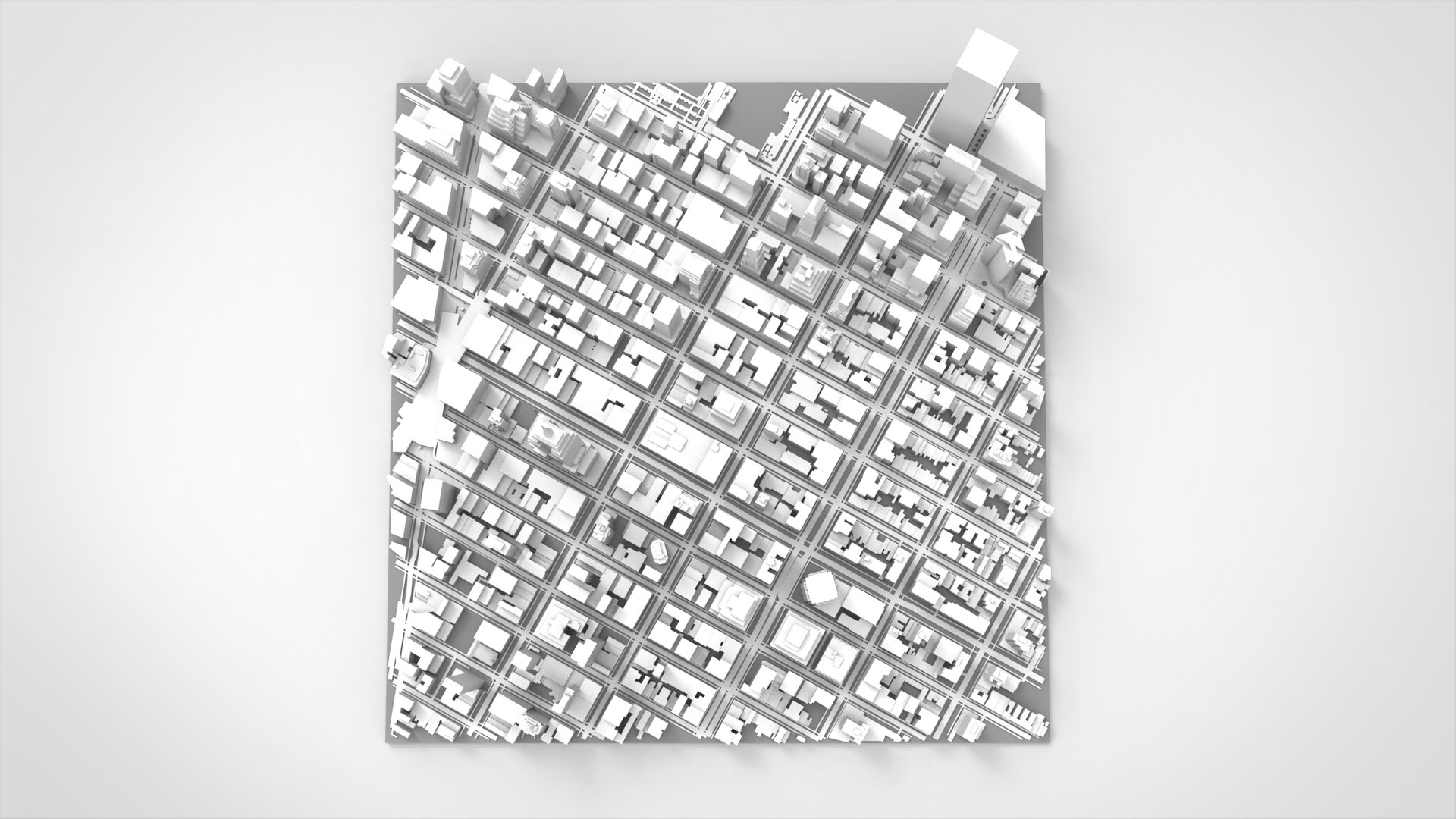 Cityscape New York USA Fragment City 3D Model - TurboSquid 2266079