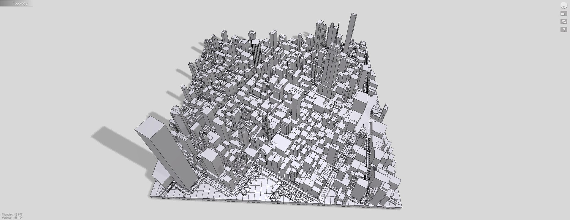 Cityscape New York USA Fragment City 3D Model - TurboSquid 2266079
