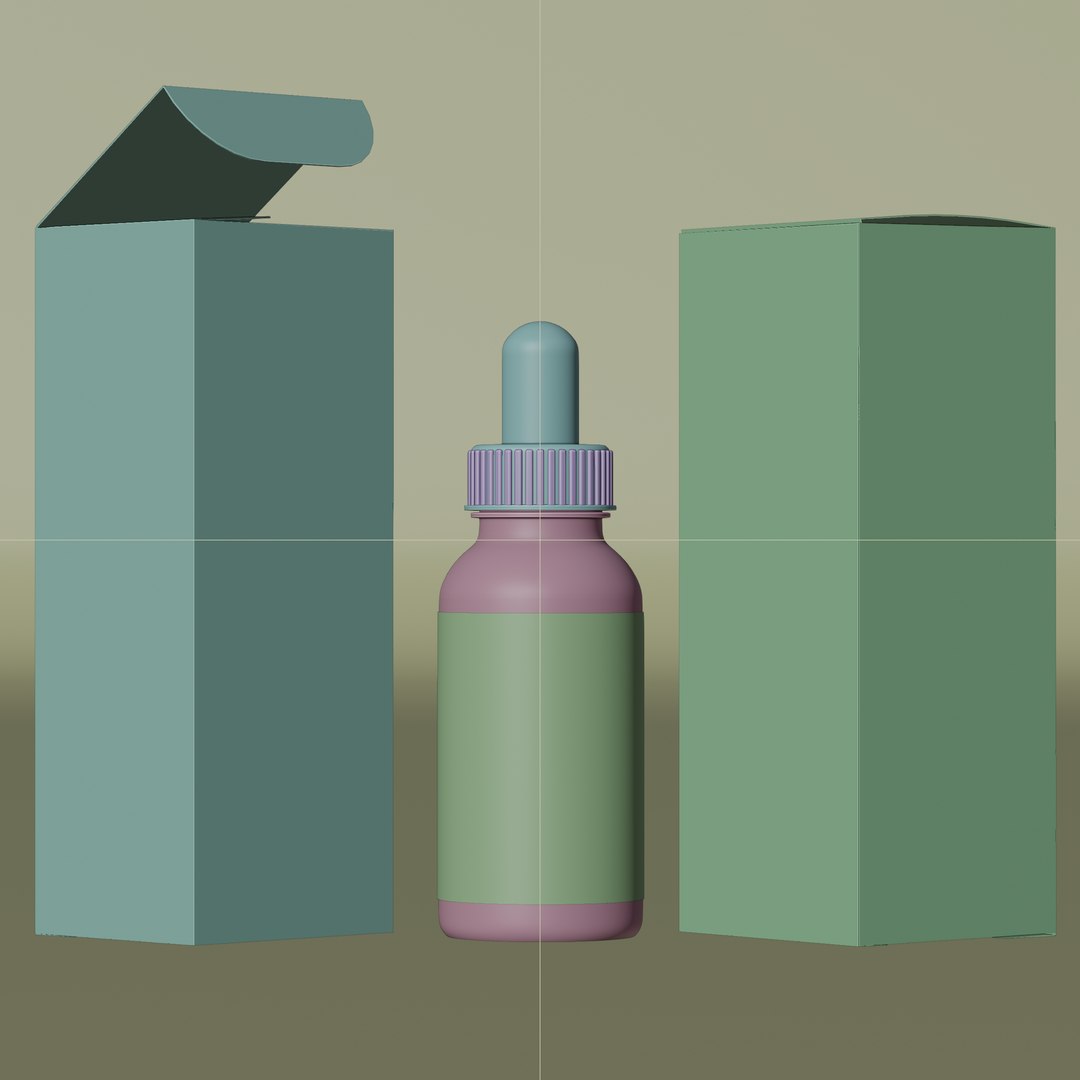 3D CBD Hemp Oil 01 Model - TurboSquid 2286055