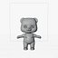 Stylized bear brown