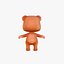 Stylized bear brown