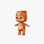 Stylized bear brown