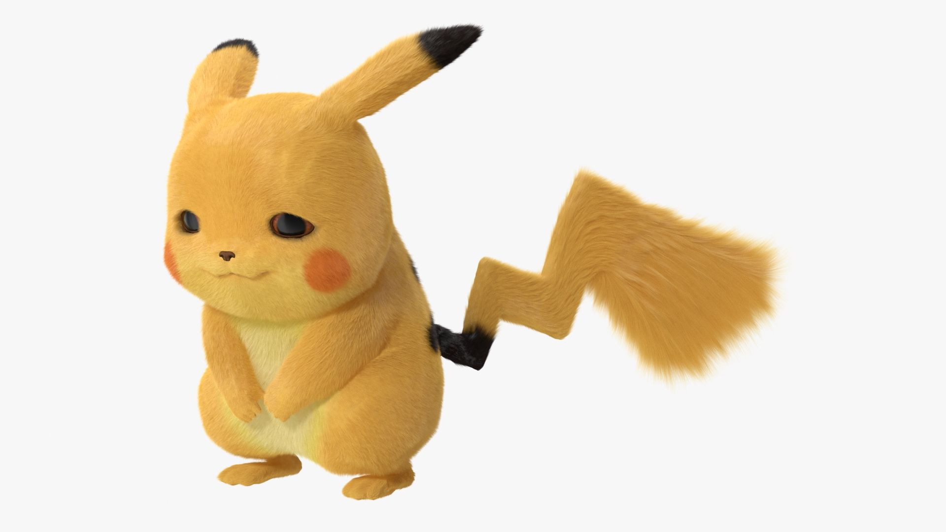 Pikachu Character Sad Fur 3D Model - TurboSquid 2088633