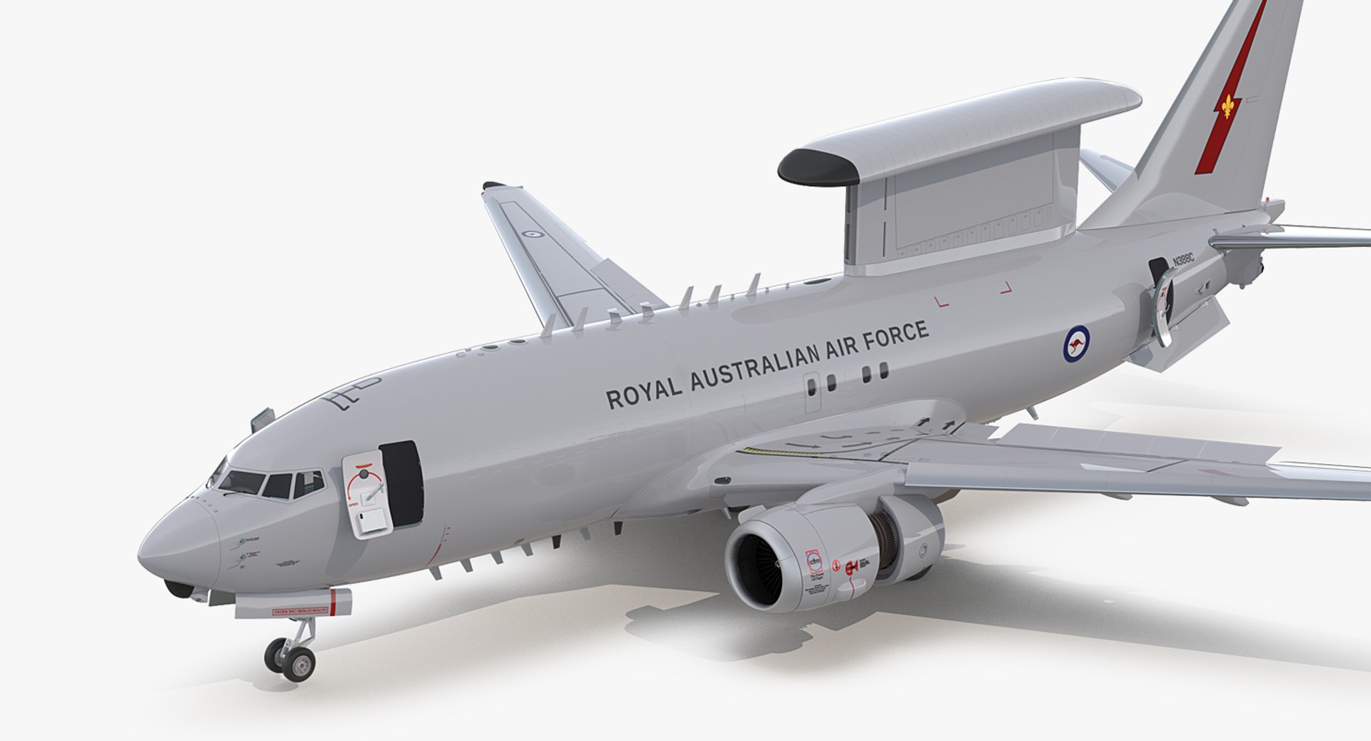Boeing 737 Wedgetail Royal Australian Air Force Rigged 3D Model preview