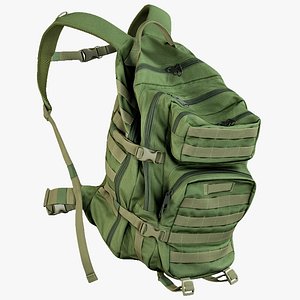 3D realistic camping backpack 1