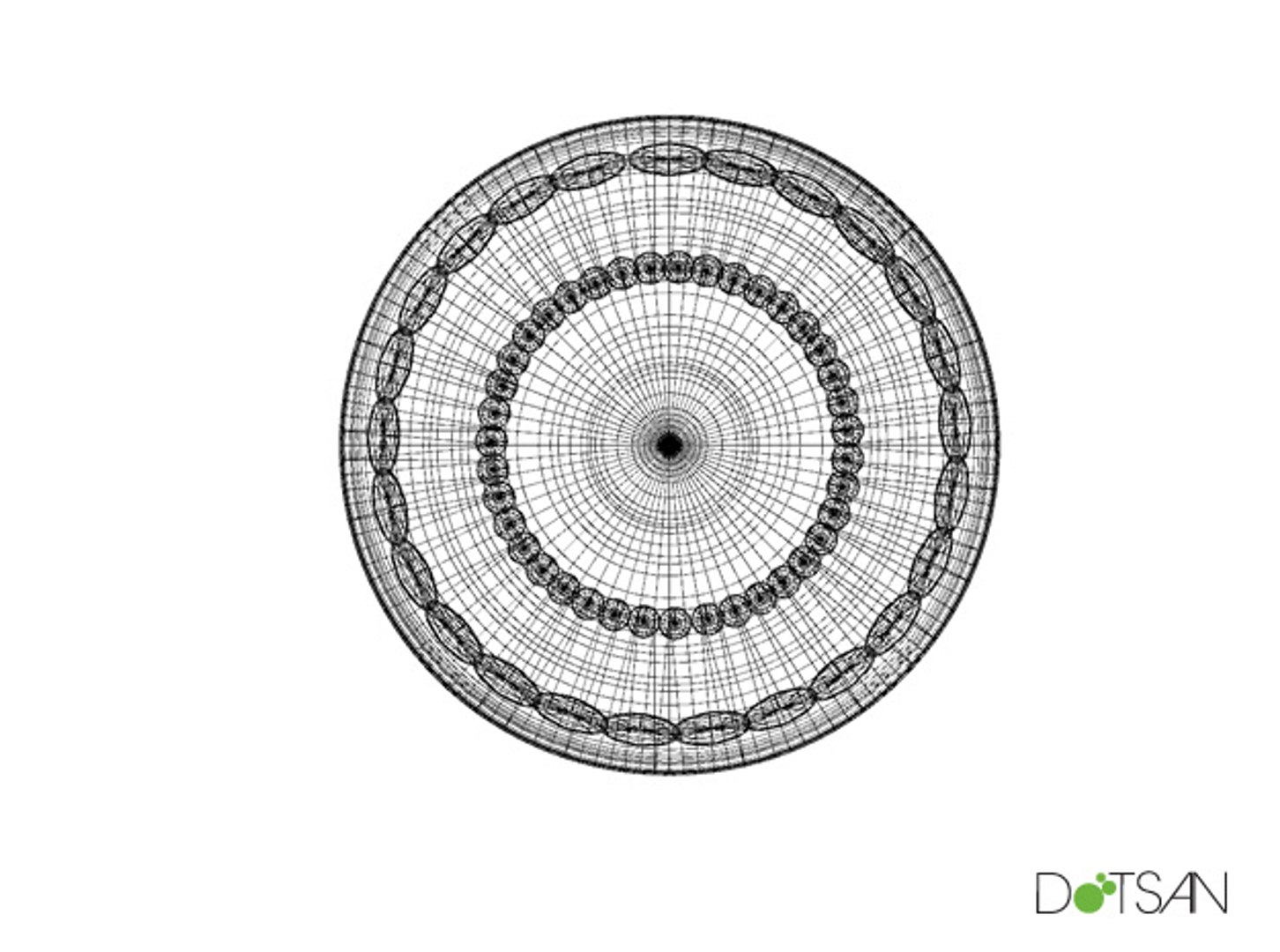 3d Period Ceiling Rose