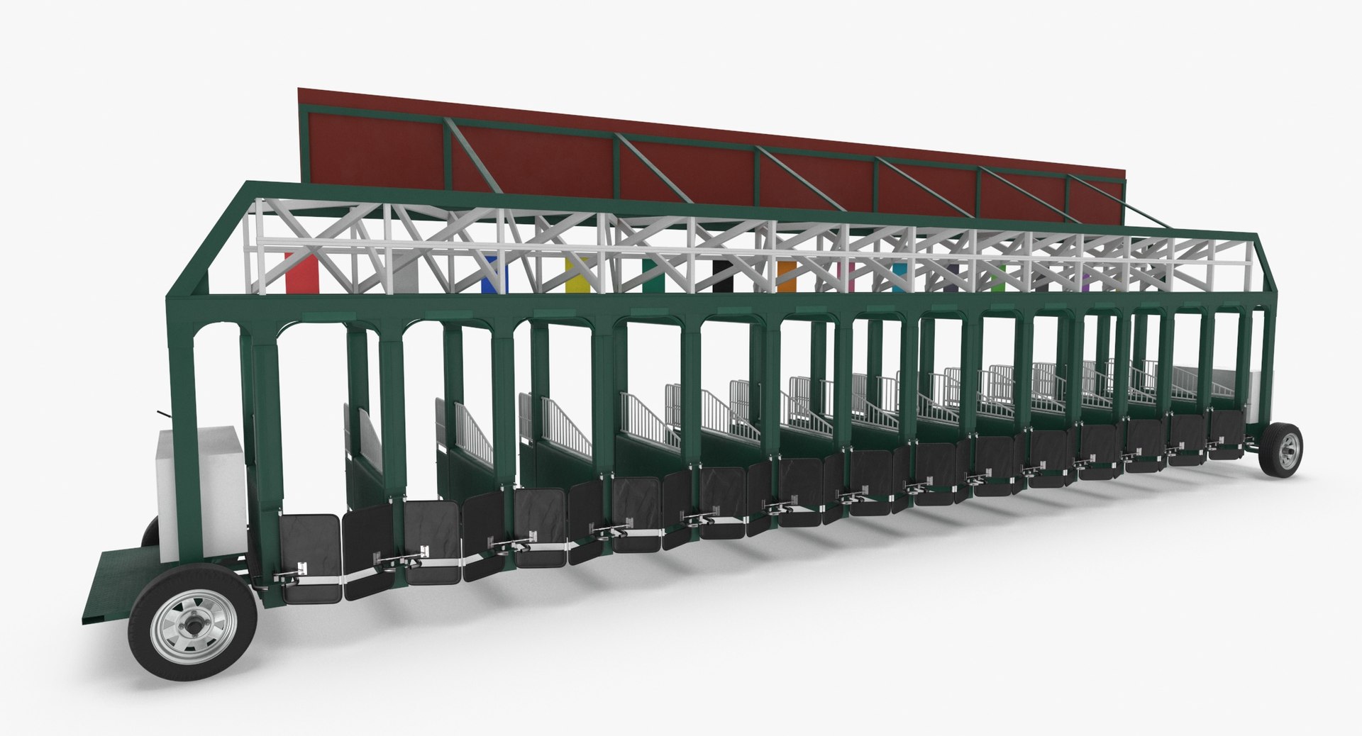 3D Horse Racing Starting Gates - TurboSquid 1631955