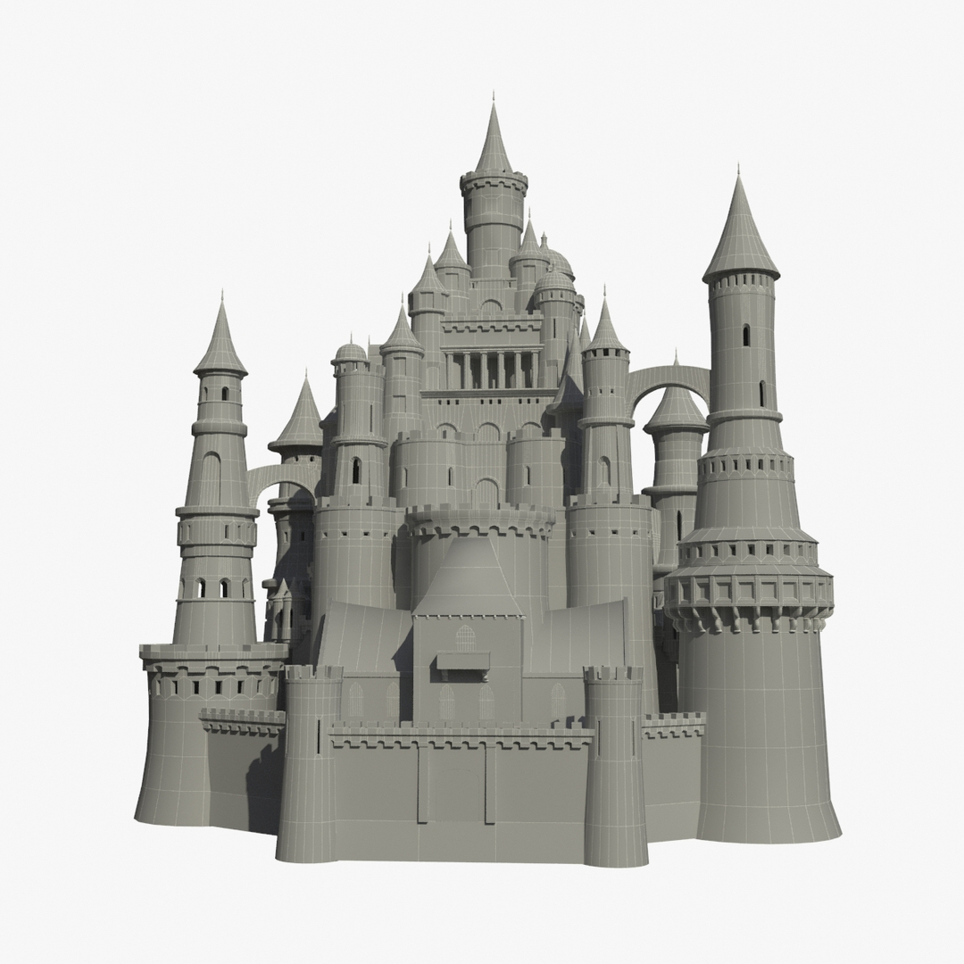 Fantasy medieval castle 3D model - TurboSquid 1267781