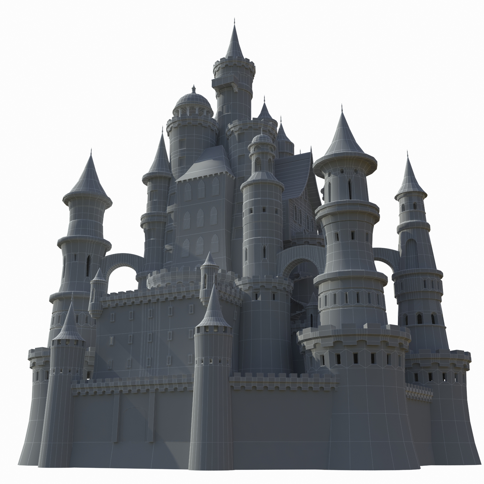 Fantasy medieval castle 3D model - TurboSquid 1267781