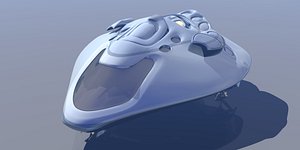 3d space scifi vehicle model