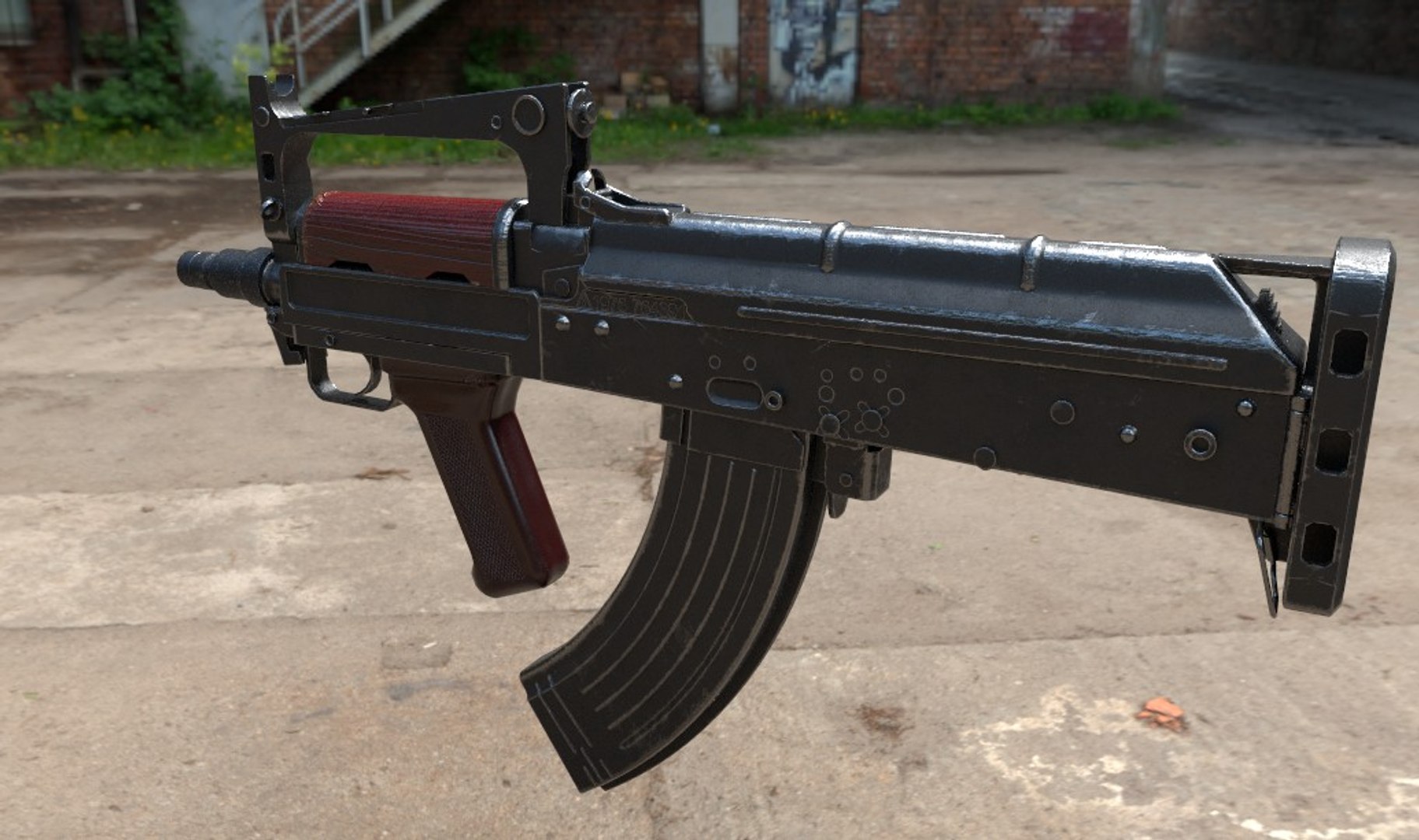 Russian Oc-14 Groza Model - TurboSquid 1482379