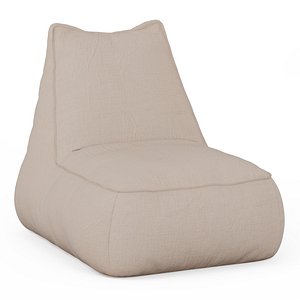 3D bean bag cloth beige