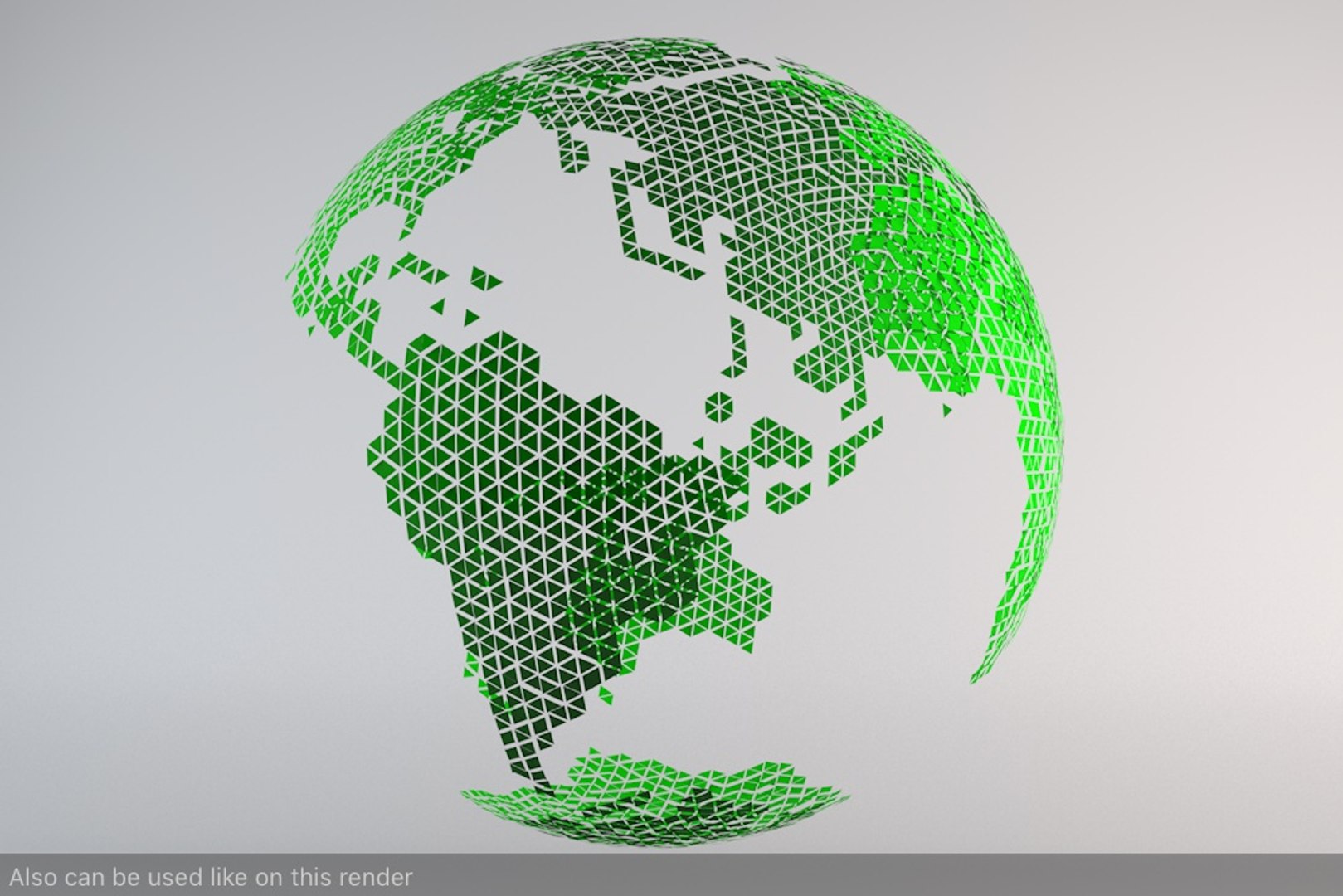 3d Minimal Design Modern Earth Model