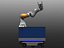 Robot industriali mobili racchiusi in un supporto per robot