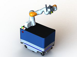 Mobile Industrial Robots Enclosed with Robot Mount