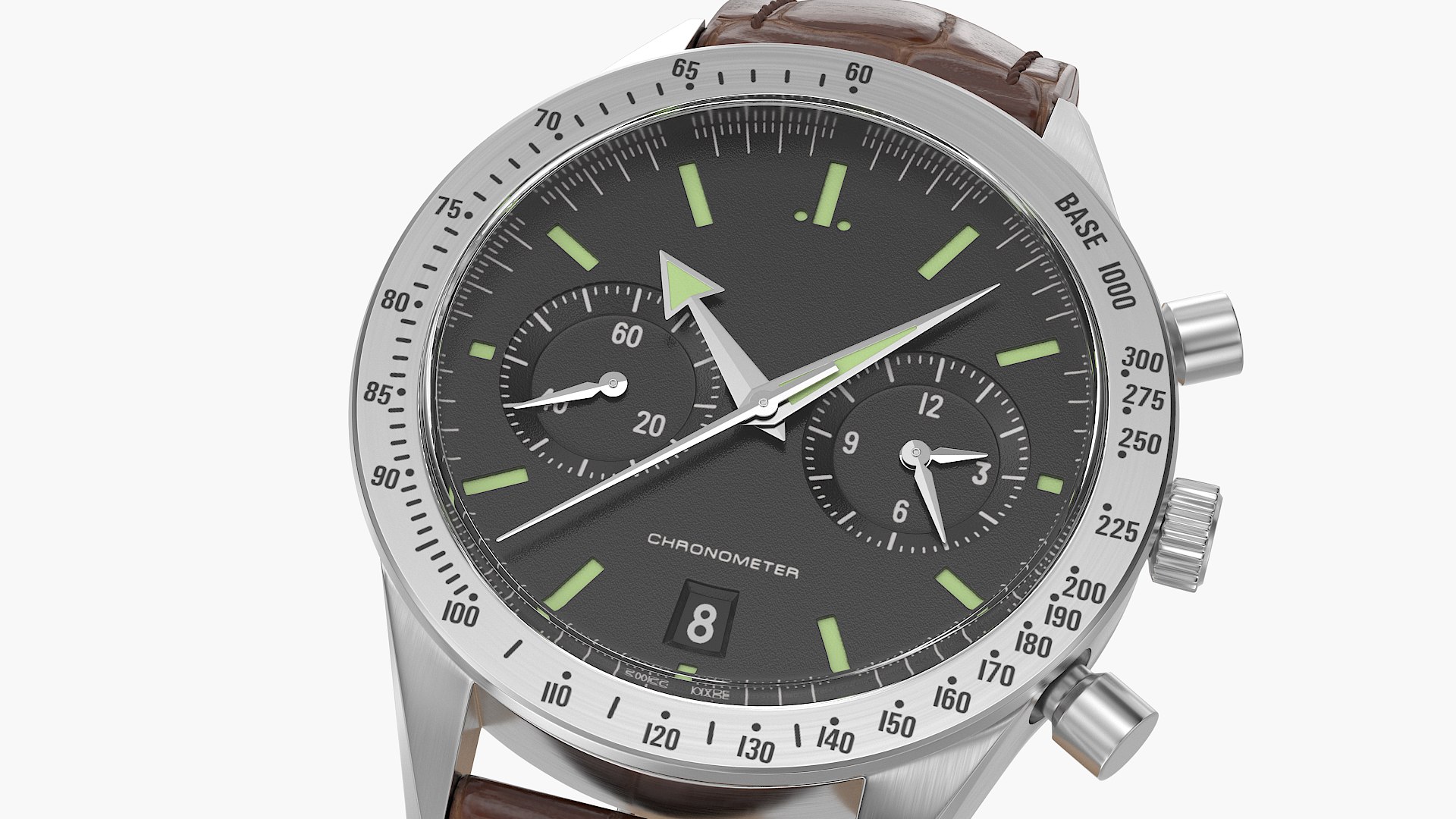 Chronometer Wrist Watch Brown Leather Bracelet Black Dial 3D model https://p.turbosquid.com/ts-thumb/kb/IFeLtW/HA/r2/png/1722894535/1920x1080/fit_q87/aba5dcb5bafc9be8b8ad9dd4bcb5a31a9f4c7768/r2.jpg