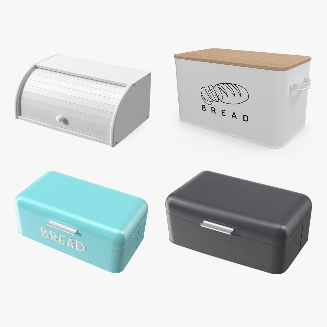 Bread Boxes Collection 2 3D model preview