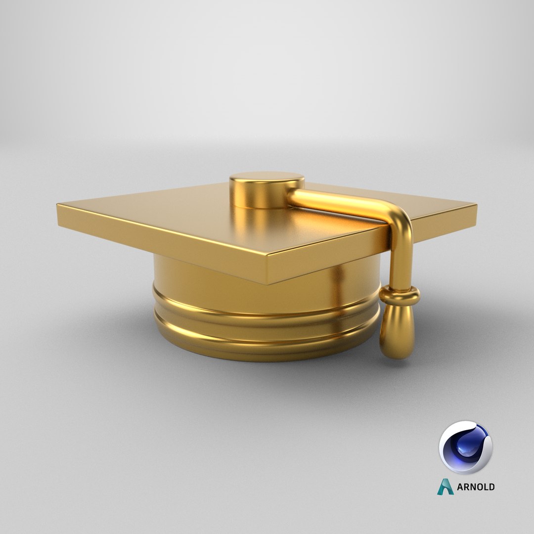 Golden Graduation Cap 3D model https://p.turbosquid.com/ts-thumb/kb/JpPOHG/6D/stemcell_cinema_4d_arnold_render/png/1750170048/1920x1080/fit_q87/cf6df8d3170d0d7570507f09e5803470825c2efd/stemcell_cinema_4d_arnold_render.jpg