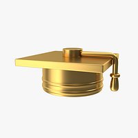 Golden Graduation Cap