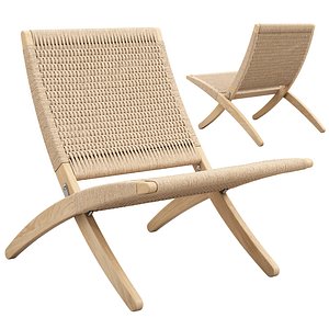MG501 Paper cord Cuba Chair 3D model