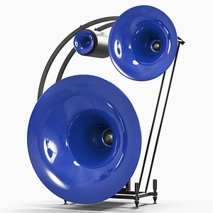 Triple Horn Speaker System Blue
