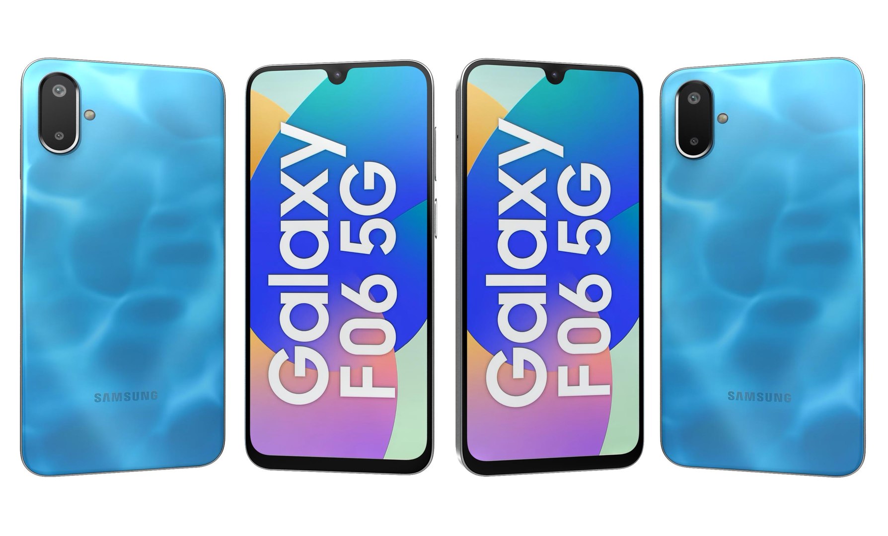 Samsung Galaxy F06 5G Blue And Violet 3D - TurboSquid 2371769