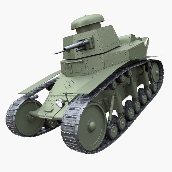 t-18 ms-1 soviet light tank 3D model