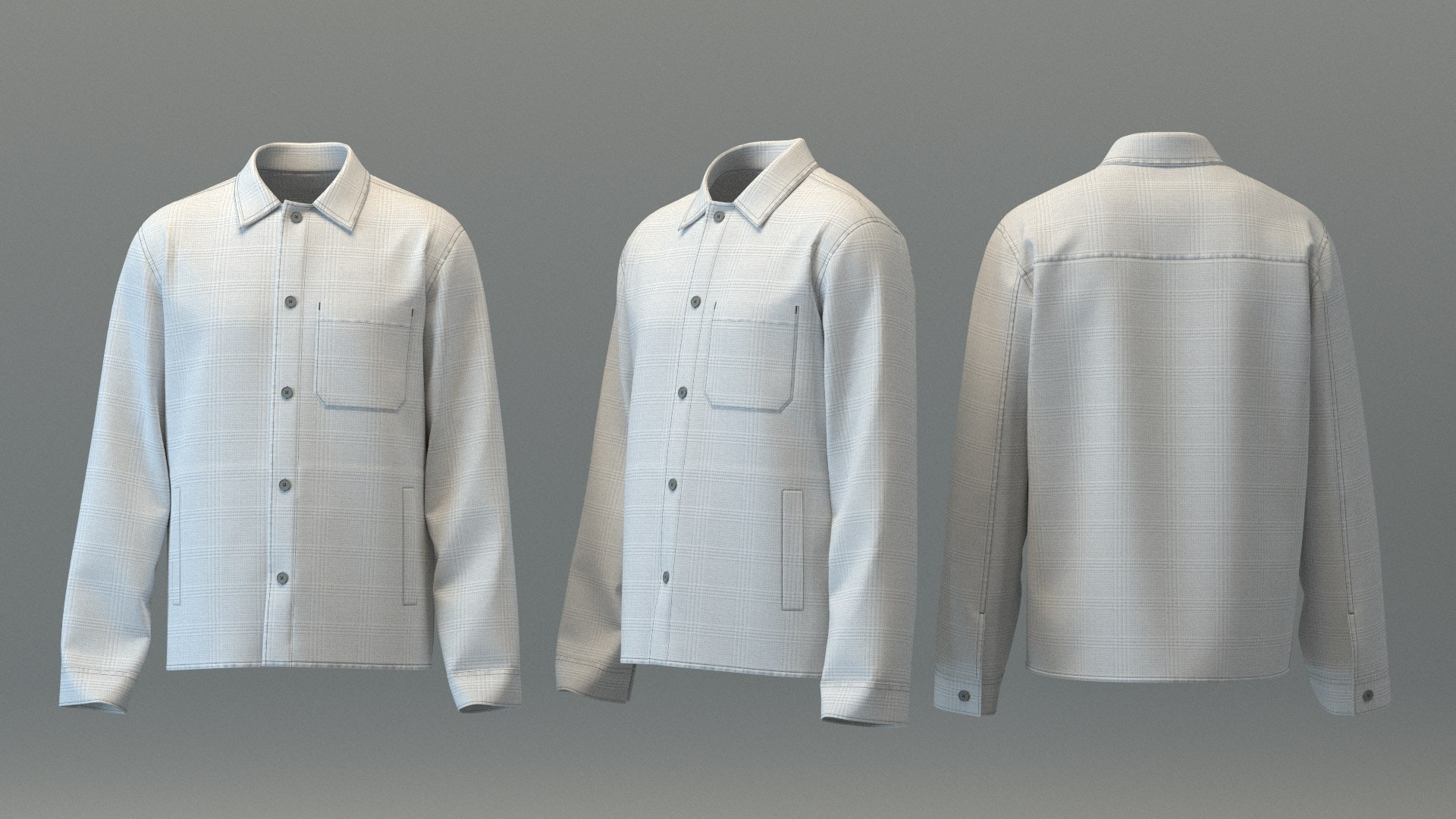 Plaid Overshirt 3D model https://p.turbosquid.com/ts-thumb/kb/OJrfjs/AX/asplaidovershirt_3/png/1695810382/1920x1080/fit_q87/e9bdb1c9d426b8781685259e1d72c794c3c9231c/asplaidovershirt_3.jpg