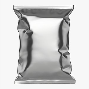 Potato chips medium package with folds 01 mockup