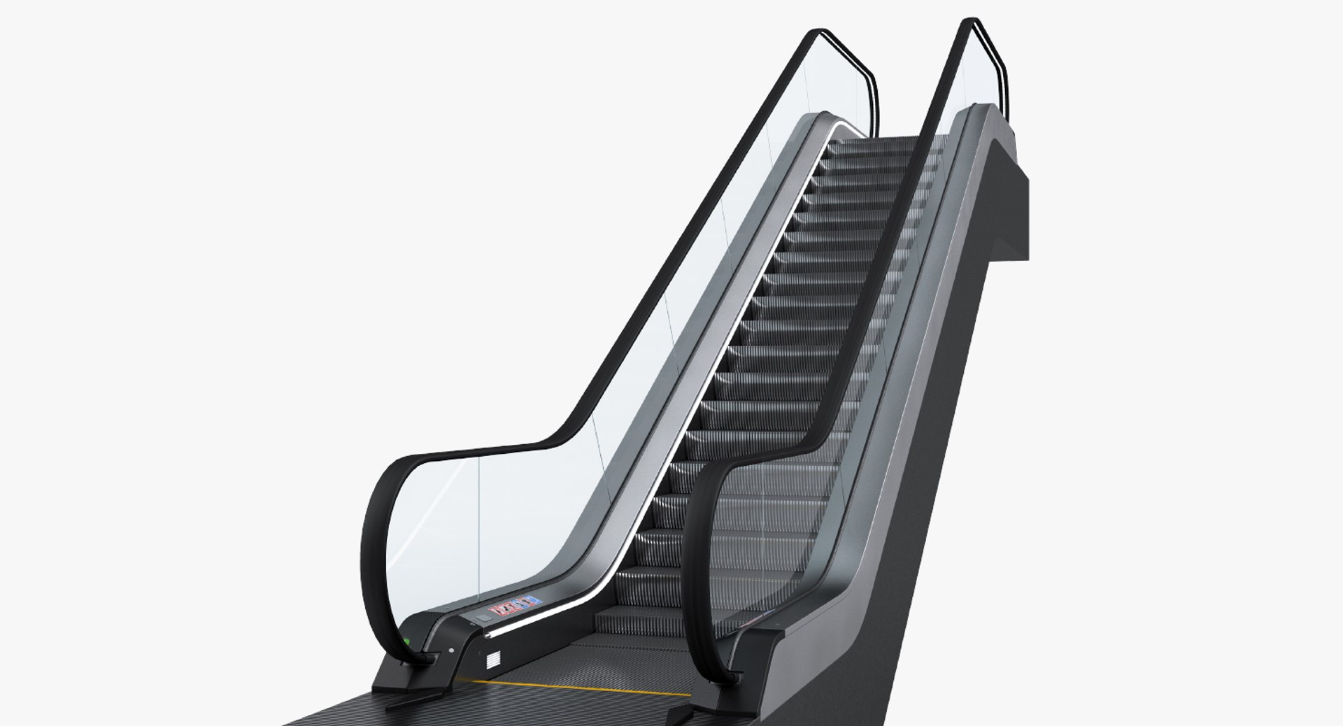 Escalator 2 Rigged 3D model preview