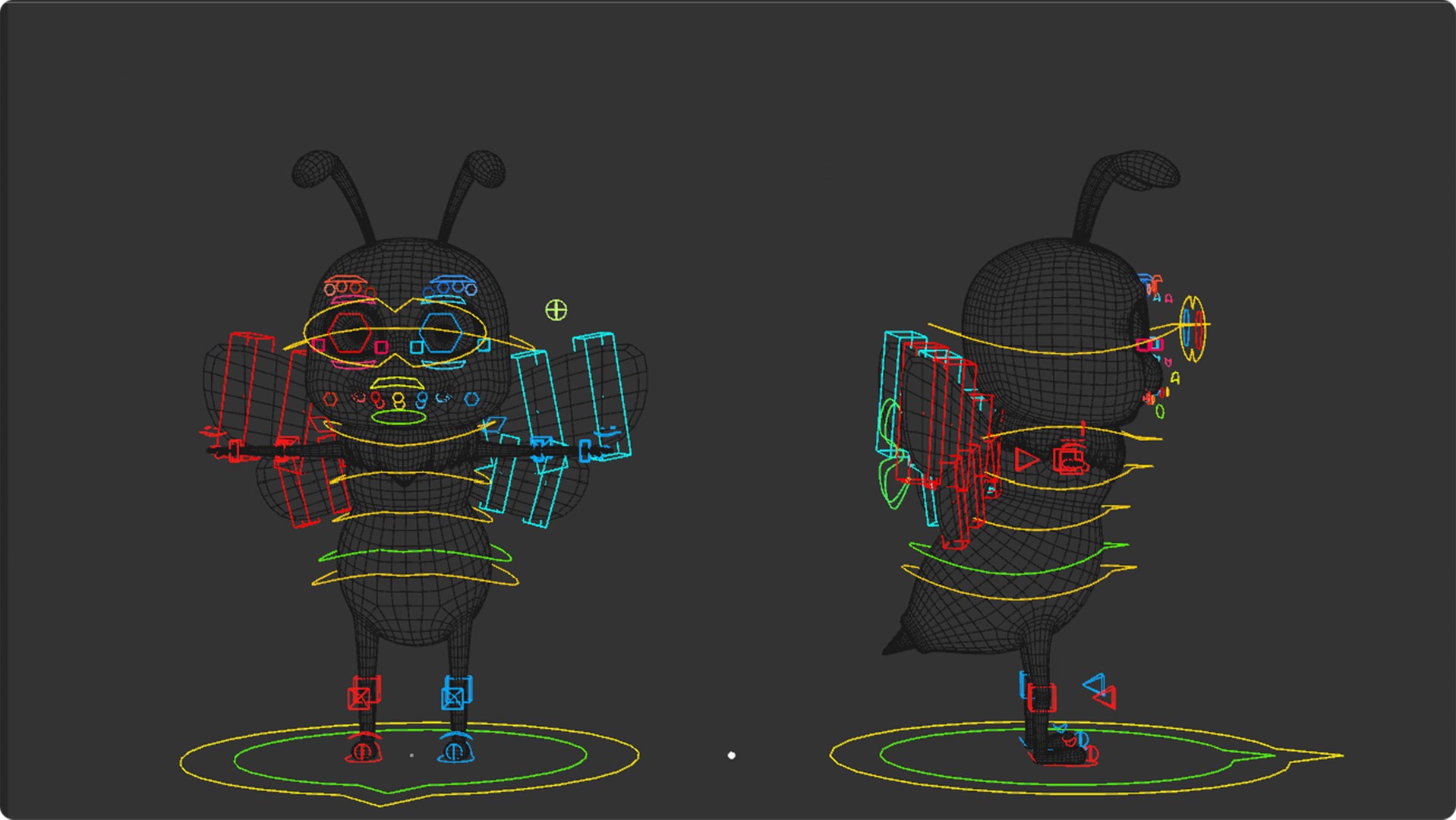 3D Rigged Cartoon Bee Model - TurboSquid 2416316