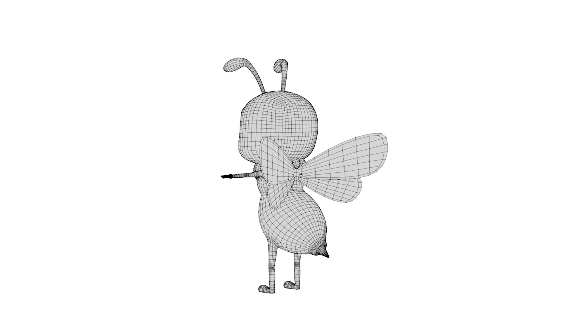 3D Rigged Cartoon Bee Model - TurboSquid 2416316