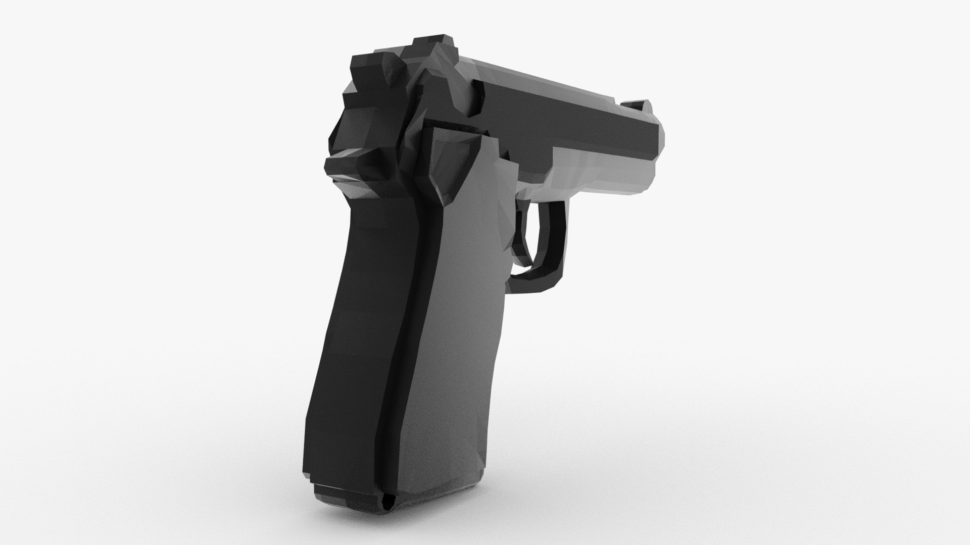 Gun Pistol Weapon 3d Model Turbosquid 1600901