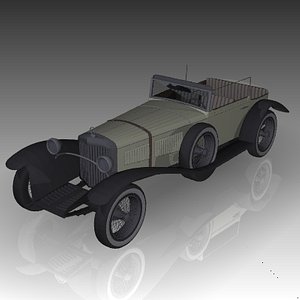 3d model 1928 mercedes