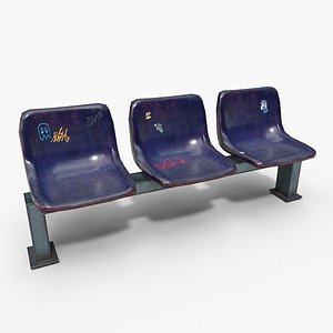 Waiting chairs 3D model
